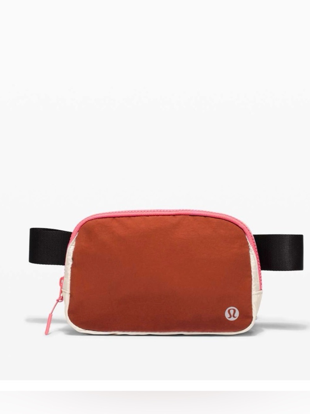 Lululemon Everywhere Belt Bag *1L -- OS -- Dark Terracotta/White Opal